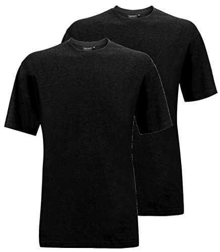 Redfield-Pack Crew Basic Men's oversized Shirts Black Big Sizes 3XL 4XL 5XL 6XL 7XL 8XL -  Black - 4XL