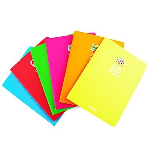 Journals Diary Classic Writing Notebook Paper Multicolor Lined Pages Soft Copy 40 Pages Pack of 5