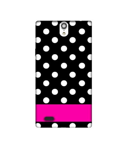White Dots Pattern Design Printed Silicon Soft TPU Back Case Cover for Xolo Q1010i