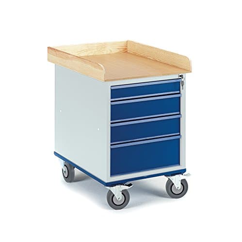 Wheeled Rolling filing cabinet, 07- 4357