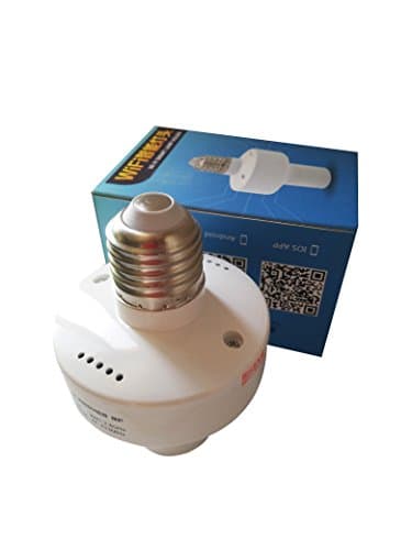 Slampher WiFi Smart Light Bulb Holder-Smart E27 Light Socket-No Hub Required-Works with Amazon Alexa &amp; for Google Home/Nest for Smart Home