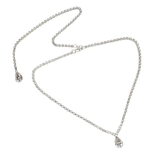 Grace Swarovski Crystal Back Drop Necklace