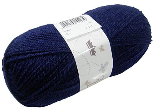 2 x Big Value Navy Blue Double Knit 100g Wool Yarn Ball