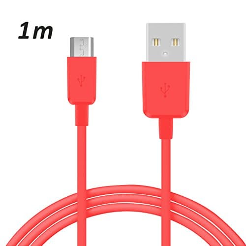 TheSmartGuard – Micro USB Data Sync Charger Cable 2.1 A for all Sony Ericsson Mobile Phones with Micro USB Port | Colour: Pink | Length: 1 m/1 M