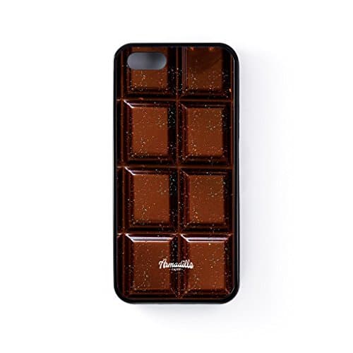 Chocolate Dust Black Silicon Case for iPhone 5 / 5s by Rock Steady Cases + FREE Crystal Clear Screen Protector