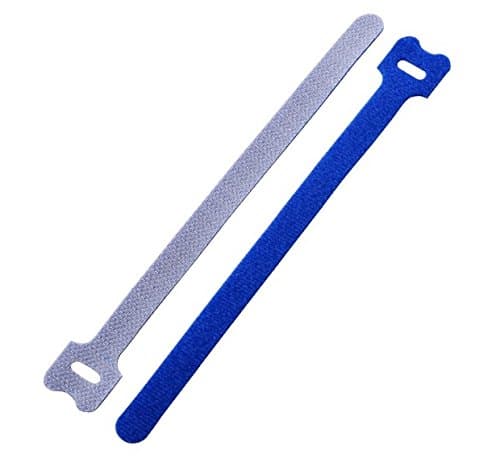 8-in Hook and Loop Straps, 10-Pack Blue, Speciality Cable Tie