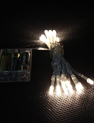 XUEQIANG 20-LED Warm White Light 2-Mode LED String Fairy Lamp for Christmas (3xAA)