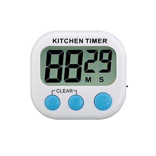 Kitchen timer digital magnetic Zhuoet cooking timer Large digital display with loud alarm Magne Back and Stand Updated version Adjustable volume（Blue