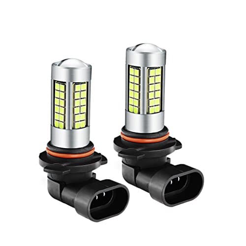 2 Pack Extremely Bright 9006 HB4 LED Car Light Bulb 3030 Chip 54 SMD for Daytime Runnig Lights or Car Fog Light Lamps 12V Xenon White