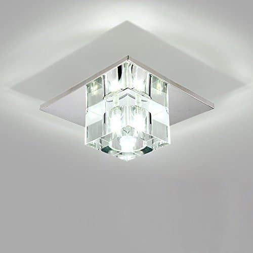 Mini Ceiling Lighting Ceiling Lamp Modern Classic Simple Stainless Steel Crystal Light LED Crystal Lamp 5 W 350 lm 18 cm * 18 cm Crystal Weiß Licht 6000k