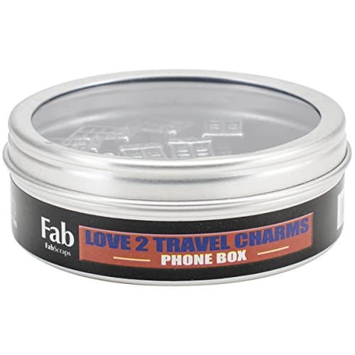 FabScraps Silver Embellishments, Phone Box