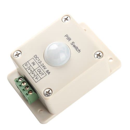 BQLZR DC 12V~24V 8A Automatic LED PIR Motion Sensor Switch Light Lighting