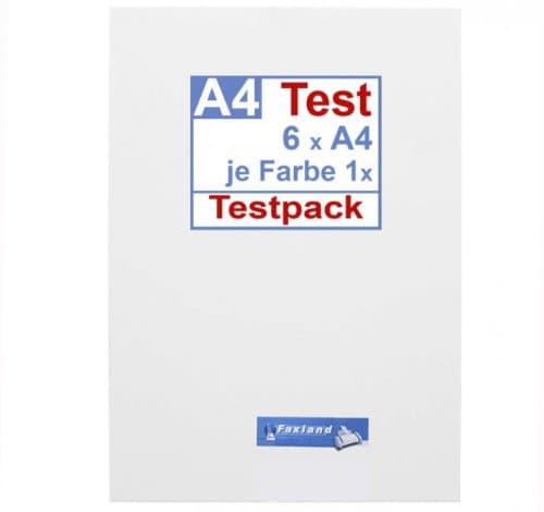 Test Pack Self-Adhesive Adhesive-Slides A4, Pattern Weatherproof for Colour Laser Printer and S/W Laser, Outdoor, Test Pack, Test Kit