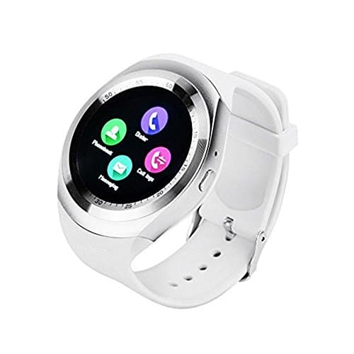 Y1 SmartWatch Touch Screen Support Micro SIM Card with Bluetooth 3.0 Camera Sleep Monitor Outdoor Fitness for IOS Android (white)