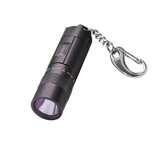 Mini LED Keychain Flashlight,OBOSOE Chargeable Adjustable Small Tactical Flashlight Torch Handheld Light - Portable Water Resistant & Shock Resistant - Ideal for Outdoors Home Emergency or Gift-Giving Batteries Included (1 pack)
