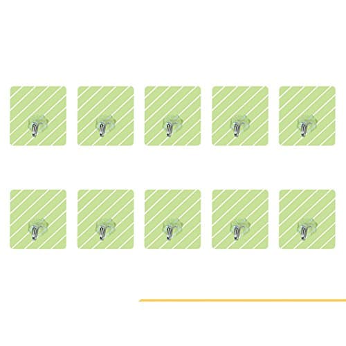 10 Pcs Wall Door Self Adhesive Traceless Hook Kitchen Clothes Coat Hanger Stick On Bathroom, Wall Hanging Hanger Self Adhesive Hook-E