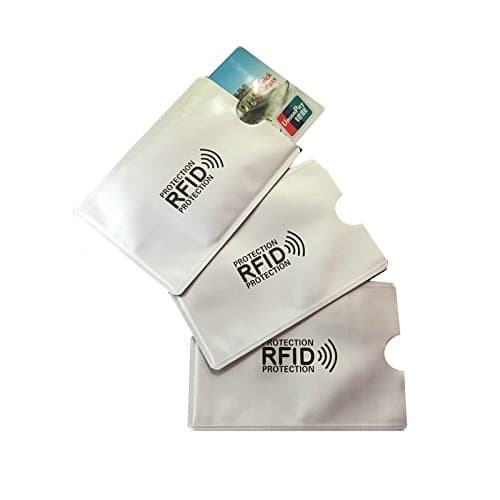 SHEDEU 5pcs Anti Rfid Blocking Reader Lock Bank Card Holder ID Bank Card Case Rfid Protection Metal Credit Card Holder Aluminium