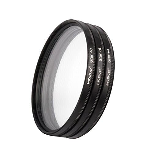 Ktele 82mm Adjustable star filter 4 Points Star Filter + 6 Points Star Filter + 8 Points Star Filter 4+6+8 Star3 Piece Filter Sets for Canon Nikon Sony Pentax SLR camera lens