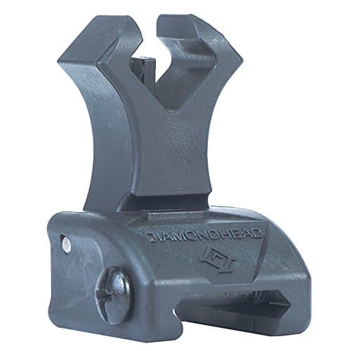 Diamondhead Polymer (Flip-Up) Diamond FRONT Sight - with NiteBrite insert (Black)