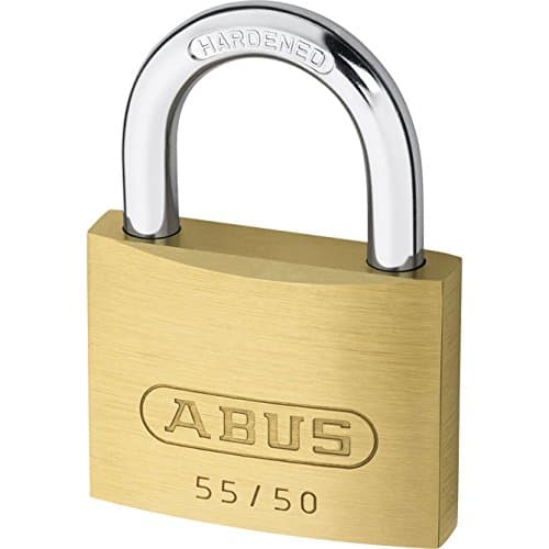 Precise Engineered Abus 50mm 55 Series Basic Brass Padlock [Pack of 1] - w/3yr Rescu3® Warranty