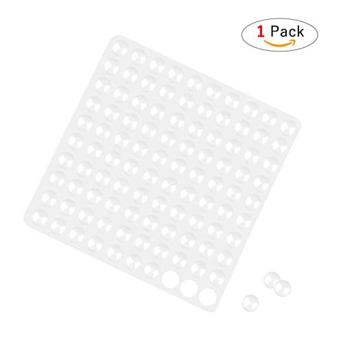 MYTK Adhesive Bumper Pads， 100 Pcs Small Size Round Shape- Surface Saver Noise Dampening Shock Proof Furniture Pads For Cabinets, Drawer, Toilet, Door and More