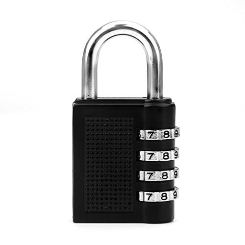 Elifestore Black 40mm Resettable 4-Digit Combination Security Padlock