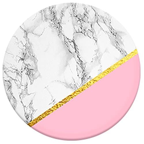 Multi-Functional Holder and Extension Stand and Handle for Smartphones and Tablets – Pop Holder for iPhone (Marble Chic)