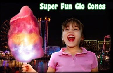 8 Function LED Cotton Candy Glo Cones- by Glo Cone