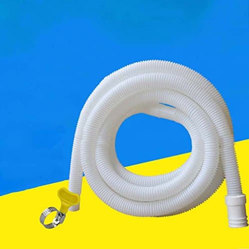 Bathroom hose Air Conditioning Drain Pipe Semi-automatic Washing Machine Inlet Pipe Double Cylinder Extension Lengthening Pipe Drop Pipe Drip Hose Accessories ( Color : White , Size : 1m )