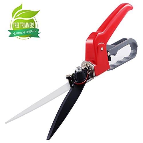 Pruning Shears Grass Trimmer, Garden Shears, Rotating Grass Flower Leaf Hand Pruner - Razor Sharp Bypass Secateurs, Ergonomic Gardening Tool for Effortless Cut