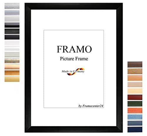 FRAMO 35mm custom dimensioned 23 x 40 cm frame, color: Copper, Handmade MDF frame with break resistant anti-reflex artificial glass pane and sturdy MDF backing; frame width: 35 mm, outside dimensions: 28,8 cm x 45,8 cm