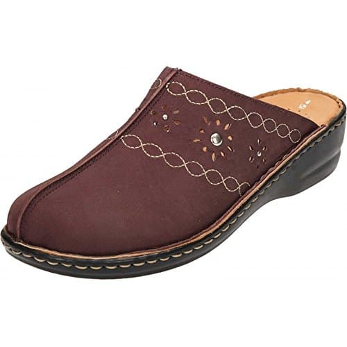 Natrelle Leather Clogs Slip On Mules Sandals