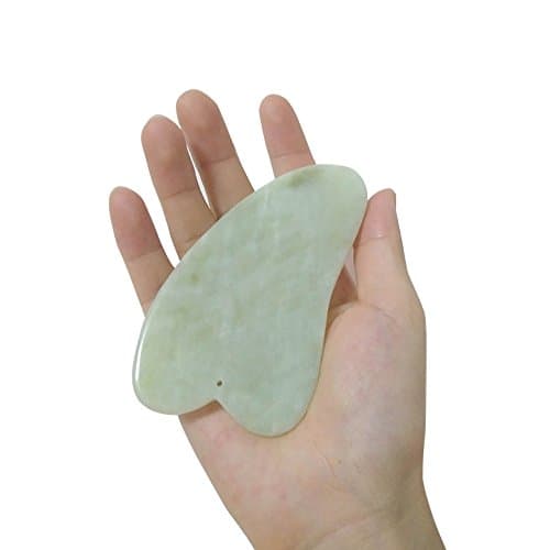 Jade Stone Scraper, Graston SPA Acupuncture Therapy Trigger Point Treatment on Face,Neck,Back,Hand Healing Slimming Massager,Great Tools for Therapeutic Relief and Skin Renewal