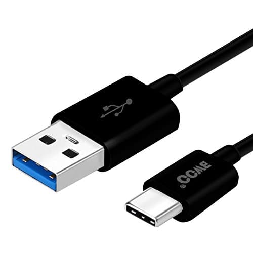 USB Type C 3.1 To USB 3.0 Cable Bwoo 1 Meter for Samsung Galaxy S8 / A3/5/7/9 2017 / C5/7/9 Pro / Tab S3, Nintendo Switch, Apple MacBook 2015 / Pro 2016, Google ChromeBook Pixel / C, ASUS ZenBook 3, Huawei P9/10 / Mate 9 / Honor 8/9, Sony Xperia XZ/XA1/L1, LG G5/6 / V20 / X Venture, Xiaomi Mi 5/6/4c/4s/Mix / Note 2 / Redmi Pro, Google Pixel / Nexus 6P/5X, OnePlus 2/3/3T/5, HTC 10 / U Ultra, Asus ZenFone 3 ZE520KL / ZE552KL / Ultra / Deluxe, BlackBerry KEYone, Lenovo Zuk Z2, Meizu Pro 5/6 - Black