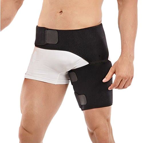 MHZIYUAN Adjustable Groin Strain Pain Wrap Hamstring Support，Groin Support,Neoprene Compression Bandage for Strain Recovery ,Hip Injury Sciatic Nerve Pain Hernia Groin Pull Hamstring for Men&amp;Women