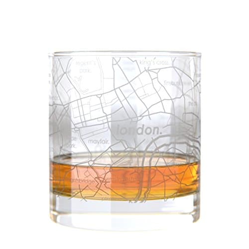 Uncommon Green Etched Whiskey Glass