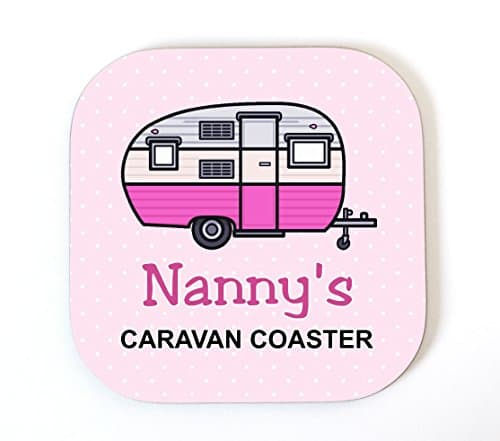 NANNY Novelty CARAVAN COASTER Drinks Mat Fun Present Gift Idea