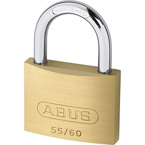 Precise Engineered Abus 60mm 55 Series Basic Brass Padlock [Pack of 1] - w/3yr Rescu3® Warranty