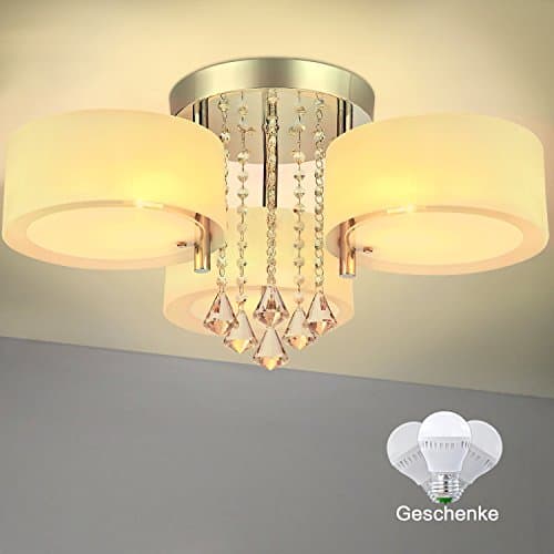 LivEditor Lighting Chanderlier with 3 Lights Modern Ceiling Light Fixture