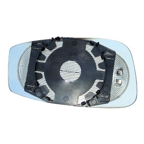Drivers Side (RH) Aspherical, Heated Wing Mirror Glass with backing plate