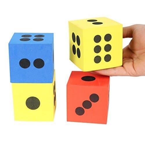 Foam Playing Teaching Math Dice Pack of 12