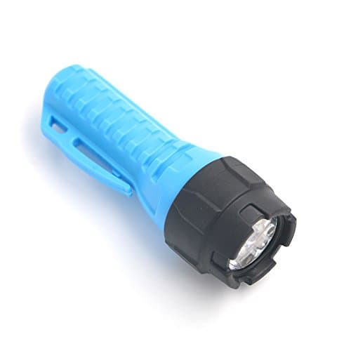 Seitor Mini PVC 9 LED Flashlight Super Bright Torch Pocket Size Simple on/off Flashlight Lightweight Torch Light Durable Tactical Flashlight (Blue)