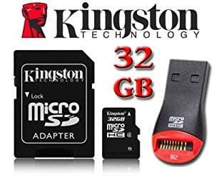 Kingston 32GB Class-10 Micro SDHC Memory Card for Samsung Galaxy S9, S9 Plus, S8, S8 Plus, S7, S7 Edge Smart Phone
