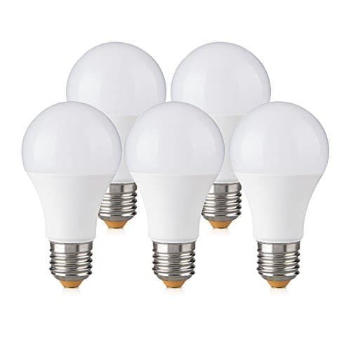 E27 LED Bulb 10 W (Equivalent to 60 W), 5 Pack, Cool White 6000 K 830 lm – Not Adjustable – Instant-On – barcelonaled K _ B1358 – 2-bf