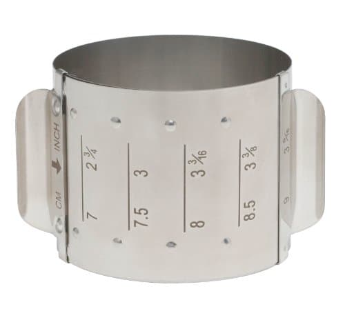 HIC Harold Import Co. Adjustable Food Ring, Square, 18/8 Stainless Steel, Adjusts to 4 Different Sizes