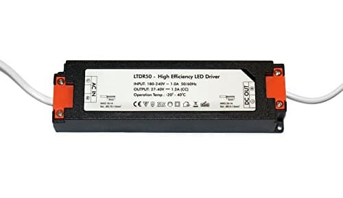 Ledtek LDSMODDR50 LED Non-Dimmable Driver for Ldsmod50.60.Slim Panel Light, Plastic, Black, 50 W