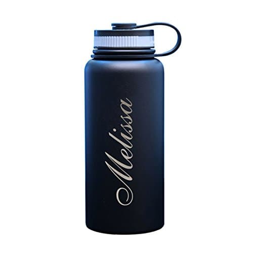 Personalized customization Customised Engraved Double Wall Stainless Steel Vacuum Insulated Water Bottle 18oz 32oz 40oz Black Red Orange Blue Green