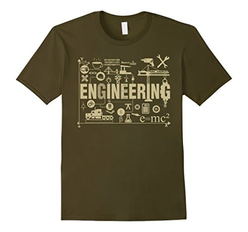 Civil Construction Engineer Engineering Profession Tshirt Male Medium Olive