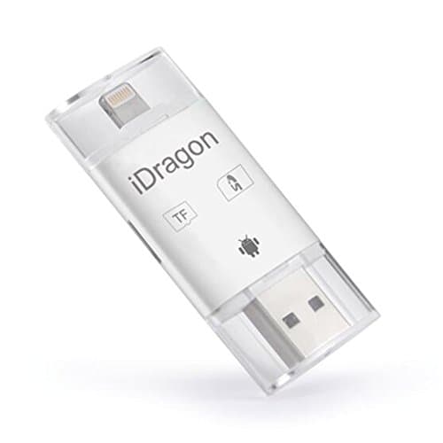 SD Card TF Card Reader,USB SDHC OTG Card Reader Card Adapter Support IOS 12 for iphone Xs/Xs Max XR/XR Max/X/8/8 Plus& OTG Android Samsung Tablets, Galaxy S6 S7 S5