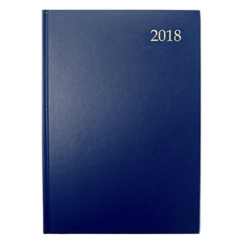2018 A5 Day Per Page / Day To View Diary - Red